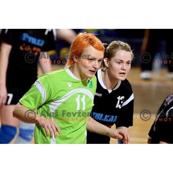Katja Cerenjak at handball match RK Olimpija (SLO)-Jedinstvo Tuzla (BiH) in European Cup, played in Hala Tivoli, Ljubljana 8.2.2009. Rk Olimpija won 37:21 