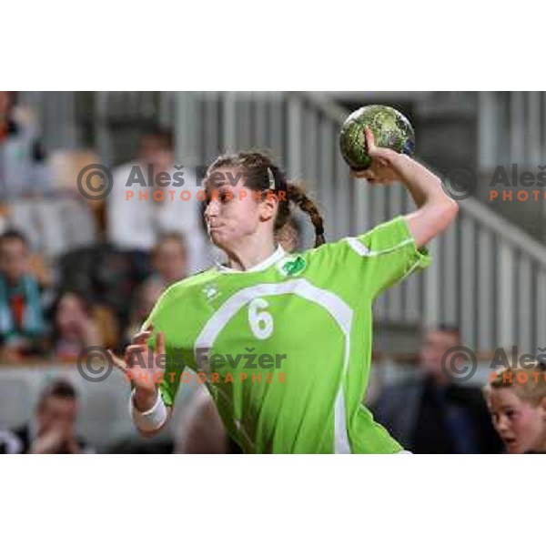 Ana Gros at handball match RK Olimpija (SLO)-Jedinstvo Tuzla (BiH) in European Cup, played in Hala Tivoli, Ljubljana 8.2.2009. Rk Olimpija won 37:21 