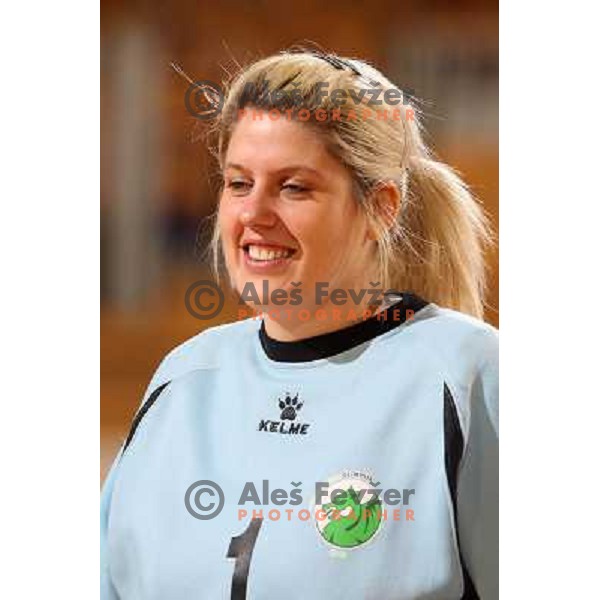 Misa Marincek at handball match RK Olimpija (SLO)-Jedinstvo Tuzla (BiH) in European Cup, played in Hala Tivoli, Ljubljana 8.2.2009. Rk Olimpija won 37:21 