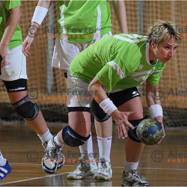 Vesna Pus at handball match RK Olimpija (SLO)-Jedinstvo Tuzla (BiH) in European Cup, played in Hala Tivoli, Ljubljana 8.2.2009. Rk Olimpija won 37:21 