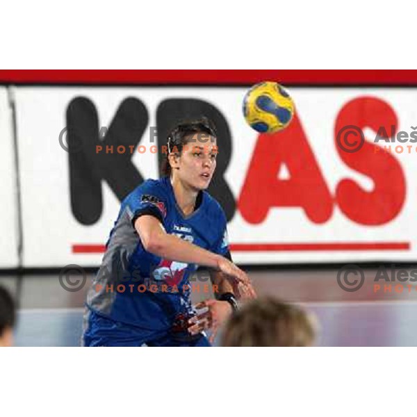 Andreja Lekic at handball match Krim Mercator- Gyori Audi Eto KC in EHF Championsleague, group II, played in Kodeljevo Hall, Ljubljana 7.2.2009. Gyori won 35:31 