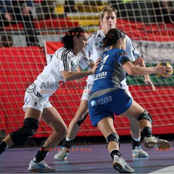 Gorbicz and Lekic at handball match Krim Mercator- Gyori Audi Eto KC in EHF Championsleague, group II, played in Kodeljevo Hall, Ljubljana 7.2.2009. Gyori won 35:31 