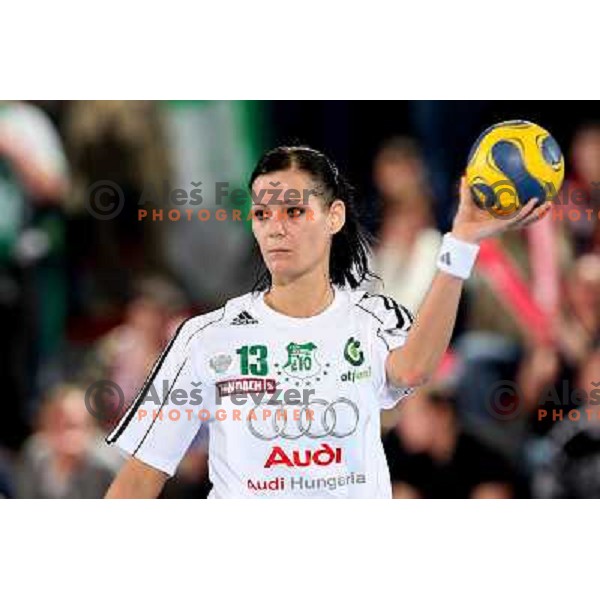 Anita Gorbicz at handball match Krim Mercator- Gyori Audi Eto KC in EHF Championsleague, group II, played in Kodeljevo Hall, Ljubljana 7.2.2009. Gyori won 35:31 