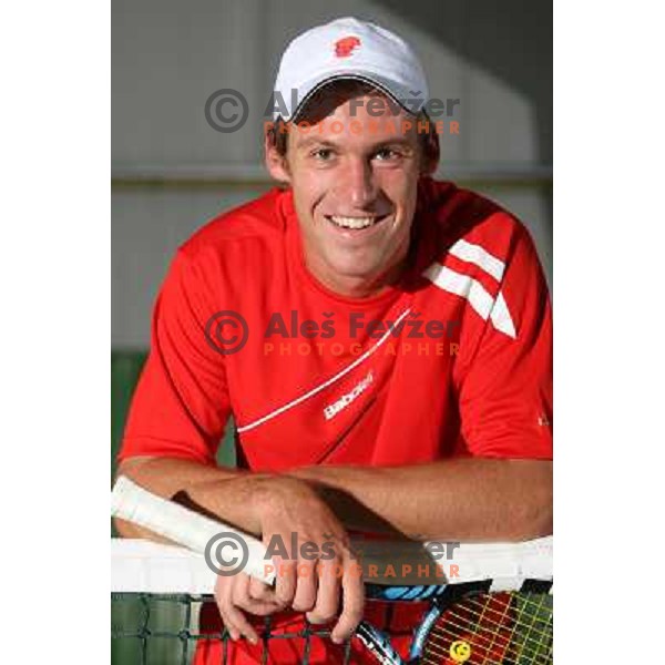 Gregor Zemlja, top slovenian tennis player, Kranj 2009 
