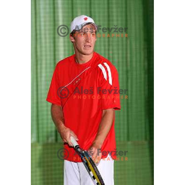 Gregor Zemlja, top slovenian tennis player, Kranj 2009 