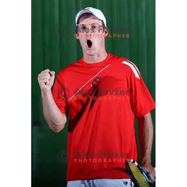 Gregor Zemlja, top slovenian tennis player, Kranj 2009 