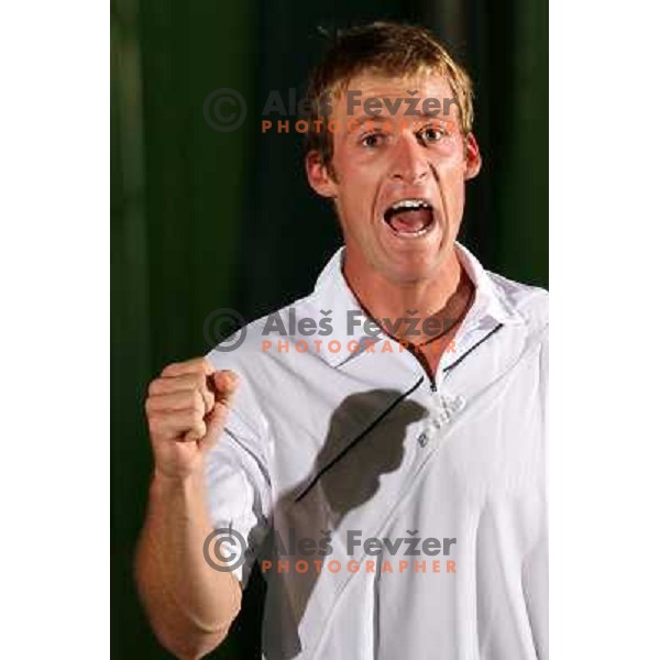 Gregor Zemlja, top slovenian tennis player, Kranj 2009 