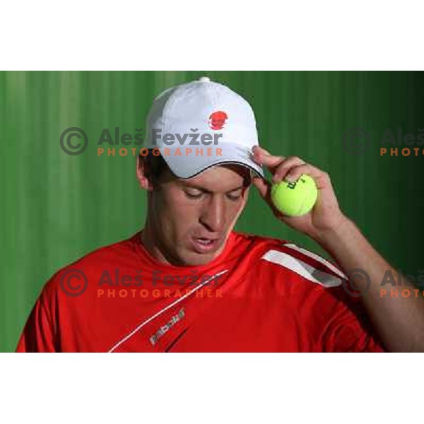 Gregor Zemlja, top slovenian tennis player, Kranj 2009 