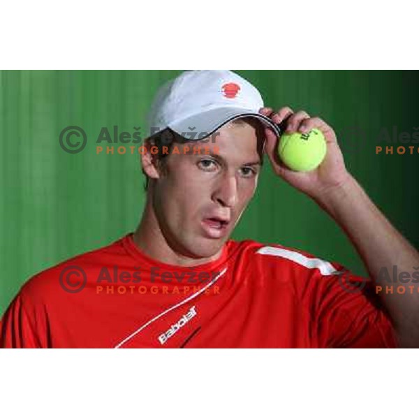 Gregor Zemlja, top slovenian tennis player, Kranj 2009 