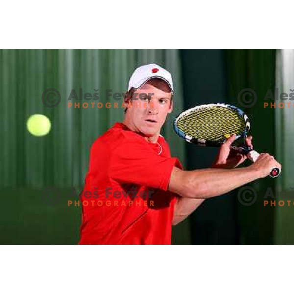 Gregor Zemlja, top slovenian tennis player, Kranj 2009 