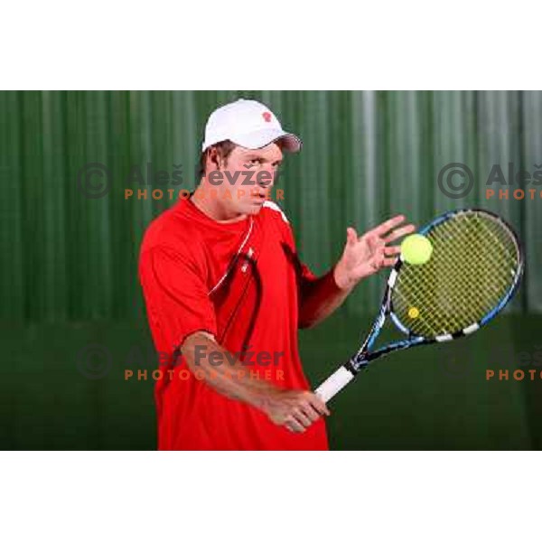 Gregor Zemlja, top slovenian tennis player, Kranj 2009 
