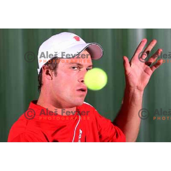 Gregor Zemlja, top slovenian tennis player, Kranj 2009 