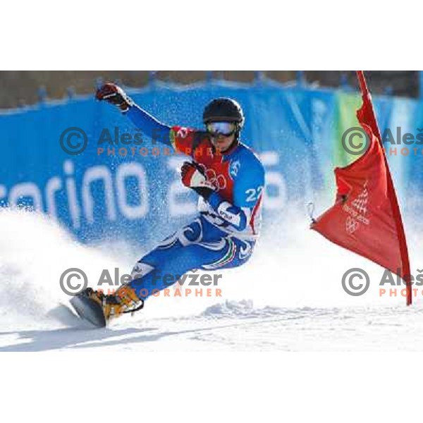 Men\'s Parallel Giant Slalom during Torino 2006 Winter Olympic games, Italy on February 22, 2006