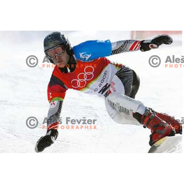 Men\'s Parallel Giant Slalom during Torino 2006 Winter Olympic games, Italy on February 22, 2006