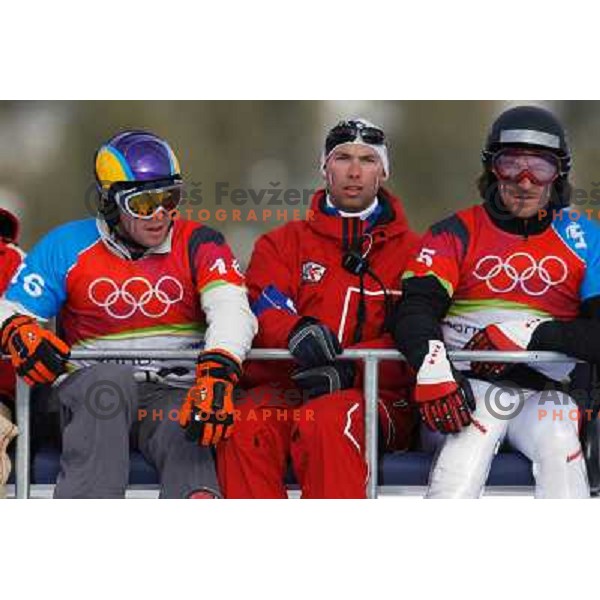 Men\'s Parallel Giant Slalom during Torino 2006 Winter Olympic games, Italy on February 22, 2006