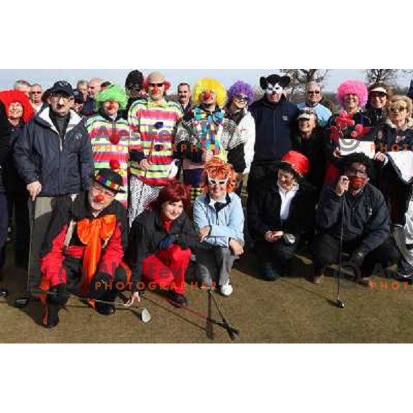 Carneval mask golf tournament , Lipica golf course, Slovenia 21.2.2009 