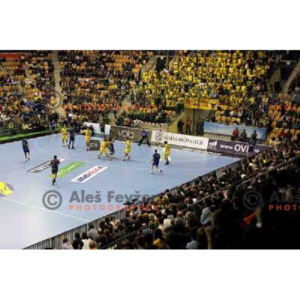 Arena Zlatorog at handball match Celje PL- Croatia Osiguranje Zagreb in EHF Champions league men group 2, played in Zlatorog Hall in Celje 21.2.2009. Croatia Osiguranje Zagreb won 25:22 