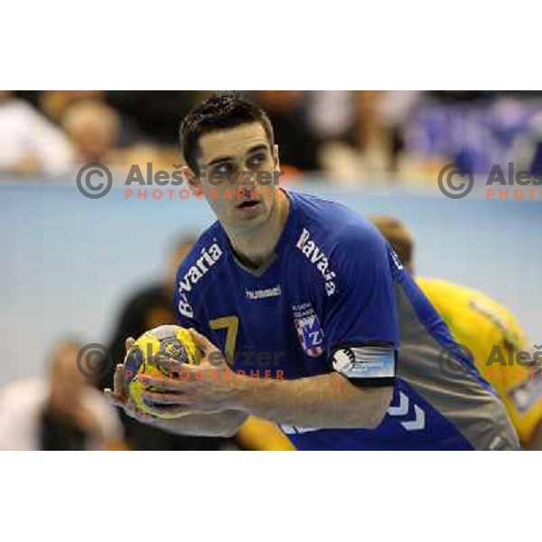 Lazarov at handball match Celje PL- Croatia Osiguranje Zagreb in EHF Champions league men group 2, played in Zlatorog Hall in Celje 21.2.2009. Croatia Osiguranje Zagreb won 25:22 