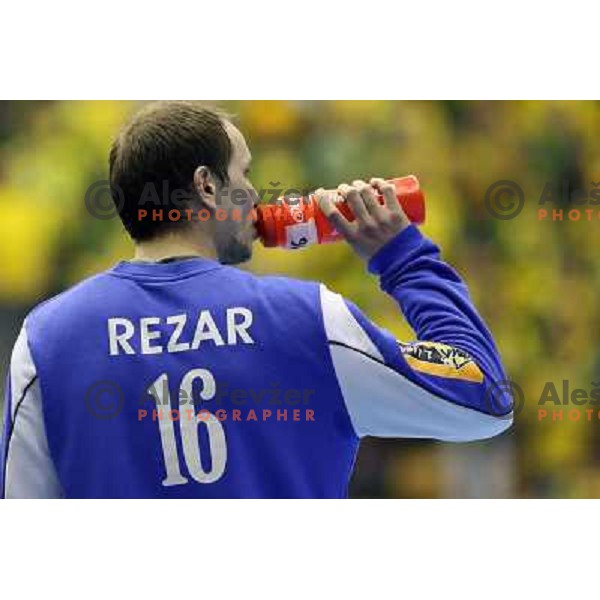 Rezar at handball match Celje PL- Croatia Osiguranje Zagreb in EHF Champions league men group 2, played in Zlatorog Hall in Celje 21.2.2009. Croatia Osiguranje Zagreb won 25:22 