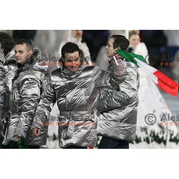 Opening ceremony of 2006 Winter Olumpic games in Torino, Italy on Febraury 11, 2006