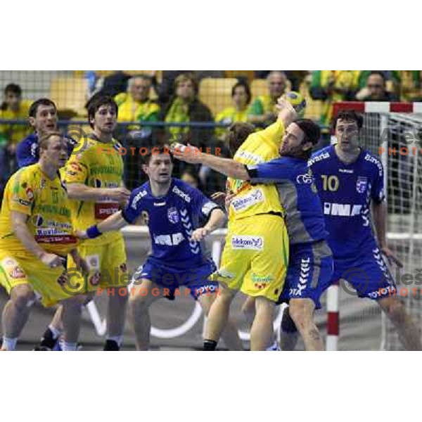 Balic at handball match Celje PL- Croatia Osiguranje Zagreb in EHF Champions league men group 2, played in Zlatorog Hall in Celje 21.2.2009. Croatia Osiguranje Zagreb won 25:22 