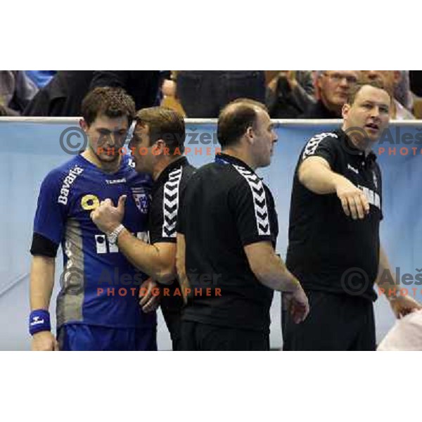 Spoljaric at handball match Celje PL- Croatia Osiguranje Zagreb in EHF Champions league men group 2, played in Zlatorog Hall in Celje 21.2.2009. Croatia Osiguranje Zagreb won 25:22 