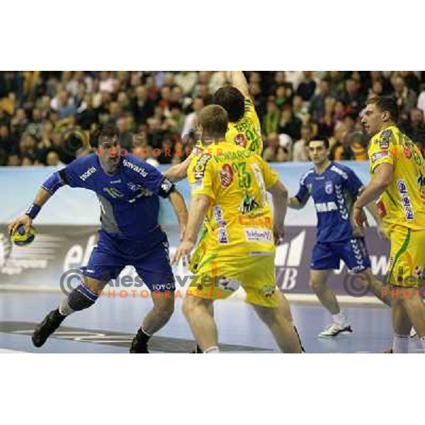 Igor Vori at handball match Celje PL- Croatia Osiguranje Zagreb in EHF Champions league men group 2, played in Zlatorog Hall in Celje 21.2.2009. Croatia Osiguranje Zagreb won 25:22 