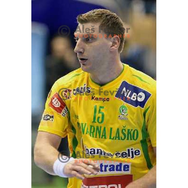 Kozlina at handball match Celje PL- Croatia Osiguranje Zagreb in EHF Champions league men group 2, played in Zlatorog Hall in Celje 21.2.2009. Croatia Osiguranje Zagreb won 25:22 