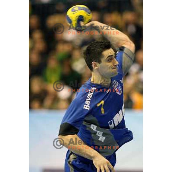 Lazarov at handball match Celje PL- Croatia Osiguranje Zagreb in EHF Champions league men group 2, played in Zlatorog Hall in Celje 21.2.2009. Croatia Osiguranje Zagreb won 25:22 