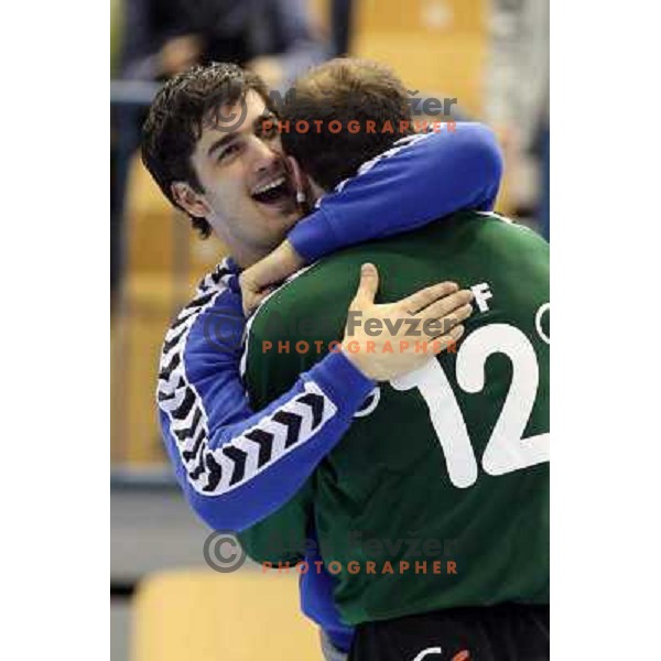 Skof at handball match Celje PL- Croatia Osiguranje Zagreb in EHF Champions league men group 2, played in Zlatorog Hall in Celje 21.2.2009. Croatia Osiguranje Zagreb won 25:22 