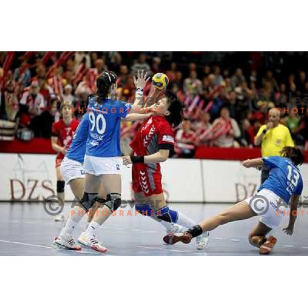 Bodnieva at handball match Krim Mercator- Buducnost in EHF Women\'s Championsleague, played at Kodeljevo, Ljubljana 22.2.2009. Krim Mercator won 35:28 