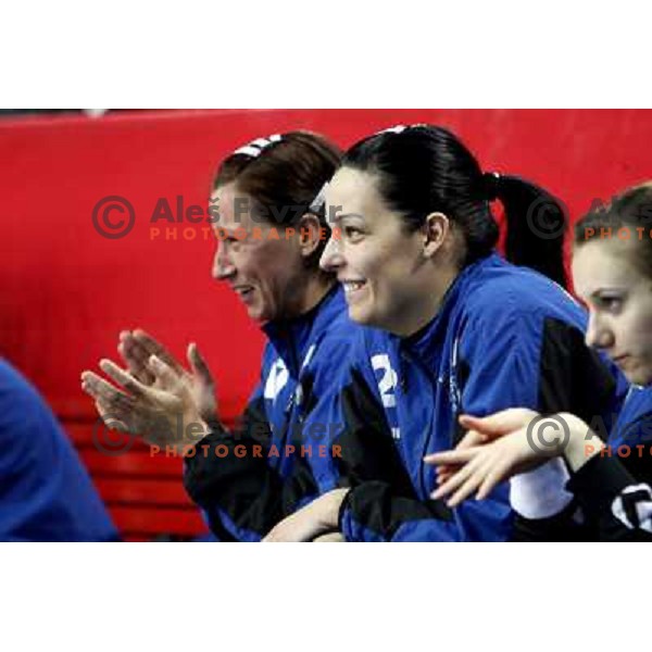 Oder, Argenti at handball match Krim Mercator- Buducnost in EHF Women\'s Championsleague, played at Kodeljevo, Ljubljana 22.2.2009. Krim Mercator won 35:28 