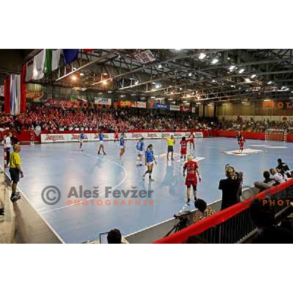 handball match Krim Mercator- Buducnost in EHF Women\'s Championsleague, played at Kodeljevo, Ljubljana 22.2.2009. Krim Mercator won 35:28 