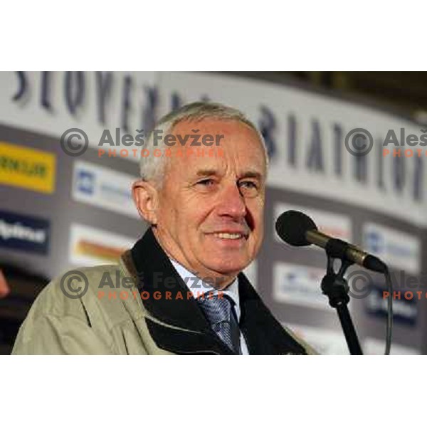 Peter Zupan at reception at Brnik Airport 23.2.2009 