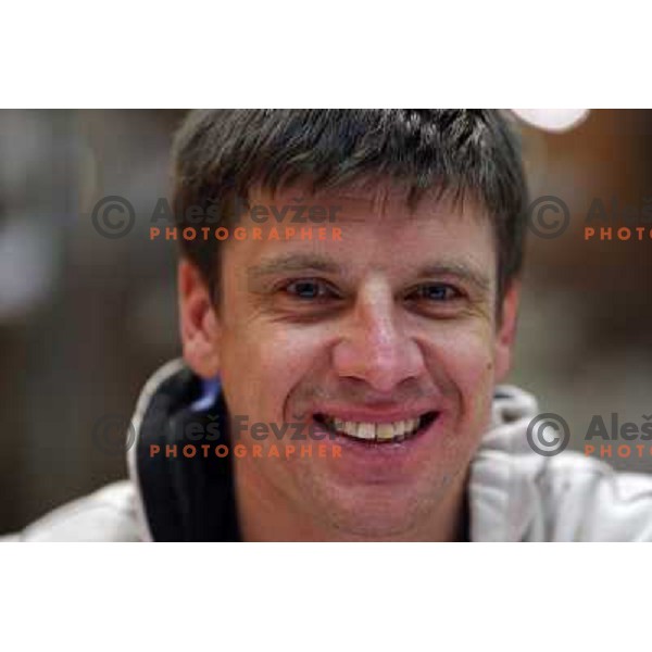 Janez Maric at reception at Brnik Airport 23.2.2009 