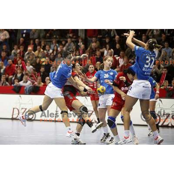 Lekic at handball match Krim Mercator- Buducnost in EHF Women\'s Championsleague, played at Kodeljevo, Ljubljana 22.2.2009. Krim Mercator won 35:28 