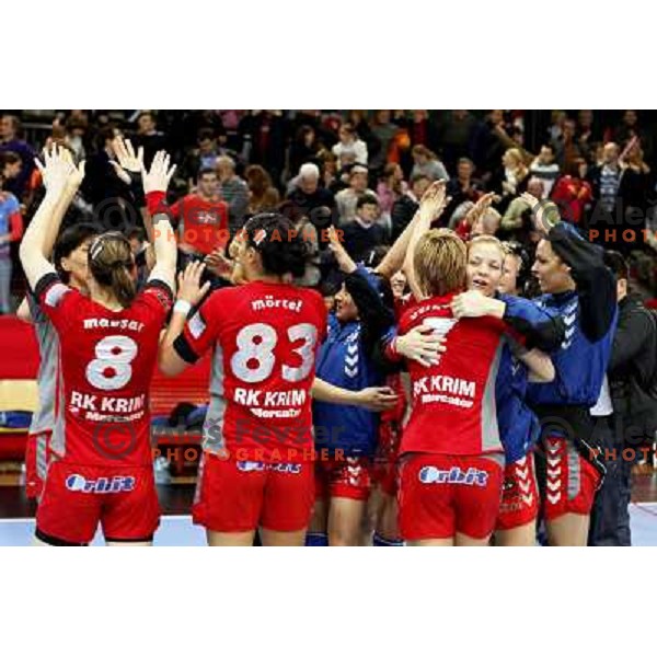 Cerar after handball match Krim Mercator- Buducnost in EHF Women\'s Championsleague, played at Kodeljevo, Ljubljana 22.2.2009. Krim Mercator won 35:28 