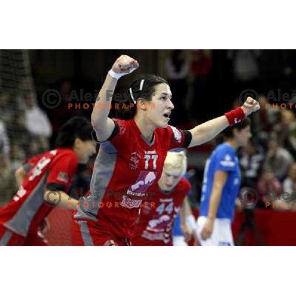 Lekic at handball match Krim Mercator- Buducnost in EHF Women\'s Championsleague, played at Kodeljevo, Ljubljana 22.2.2009. Krim Mercator won 35:28 