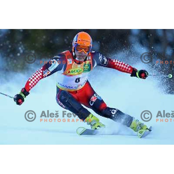Ivica Kostelic (CRO) during first run of giant slalom in Kranjska gora,Slovenia on 28.2.2009- Audi FIS World Cup race 