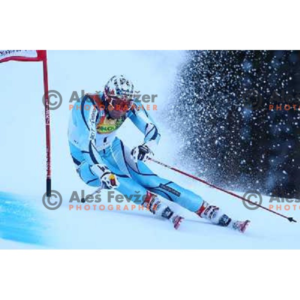 Axel Lund Svindal (NOR) during first run of giant slalom in Kranjska gora,Slovenia on 28.2.2009- Audi FIS World Cup race 
