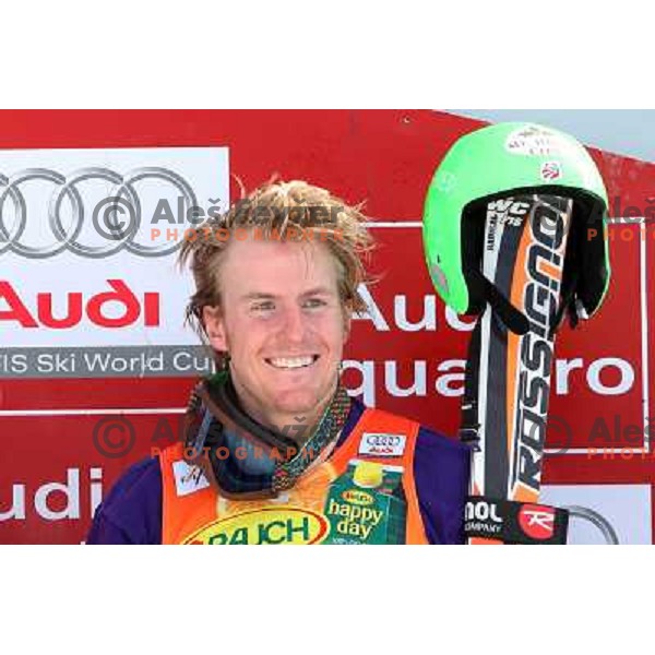 Ted Ligety (USA) winner of giant slalom in Kranjska gora,Slovenia on 28.2.2009- Audi FIS World Cup race 