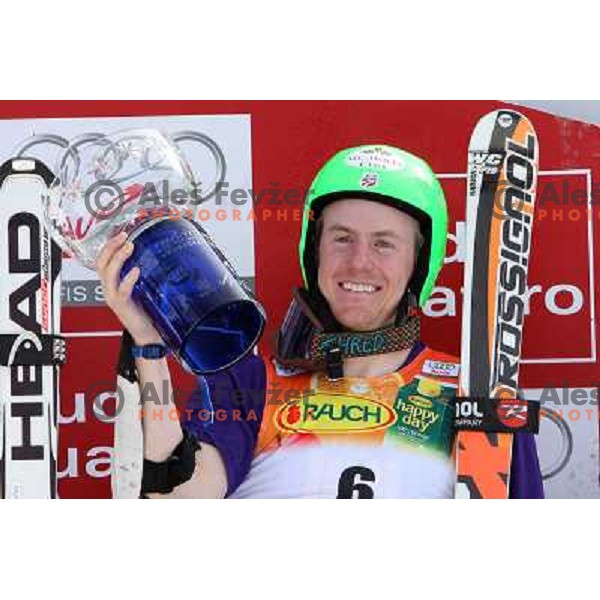 Ted Ligety (USA) winner of giant slalom in Kranjska gora,Slovenia on 28.2.2009- Audi FIS World Cup race 