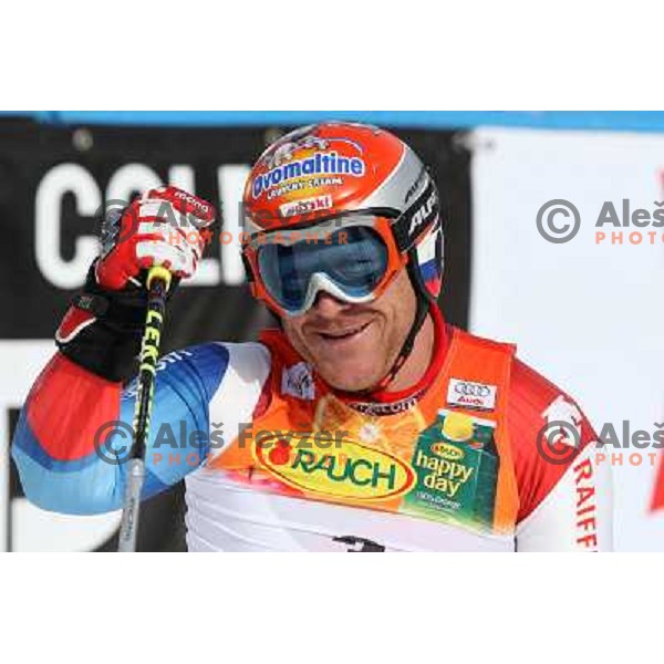 Dider Cuche (SUI) second placed at giant slalom in Kranjska gora,Slovenia on 28.2.2009- Audi FIS World Cup race 
