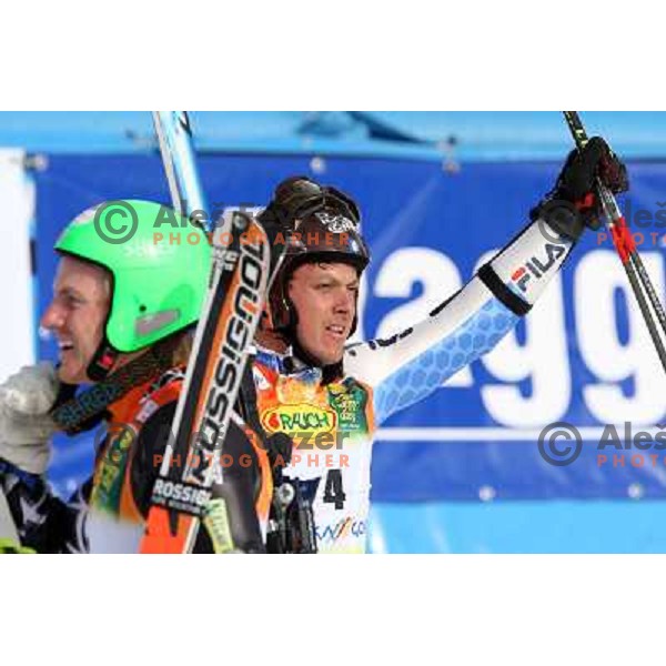 Massimiliano Blardone (ITA) , second place at giant slalom in Kranjska gora,Slovenia on 28.2.2009- Audi FIS World Cup race 