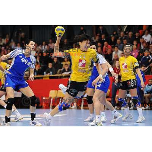 Bodnieva at handball match in the EHF Champions league, Krim Mercator - Oltchim Valcea ,28.02.2009 Kodeljevo, Ljubljana 
