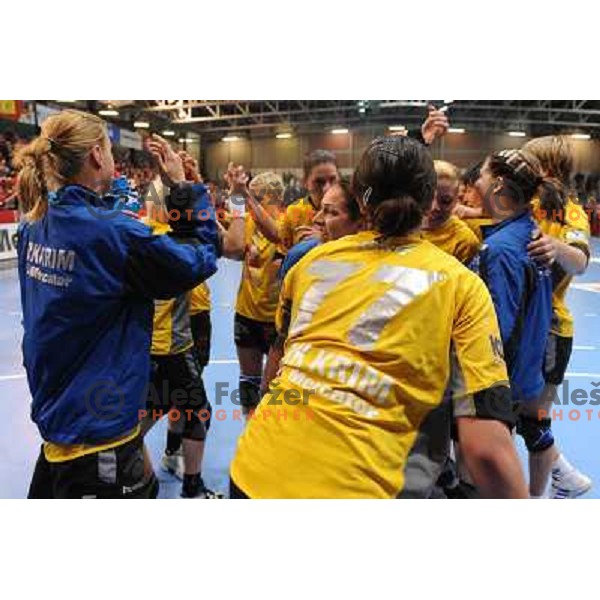 Krim at handball match in the EHF Champions league, Krim Mercator - Oltchim Valcea ,28.02.2009 Kodeljevo, Ljubljana 