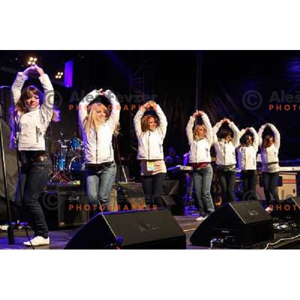 dance before concert, X-ploison of Fun, Kranjska Gora 28.2.2009 