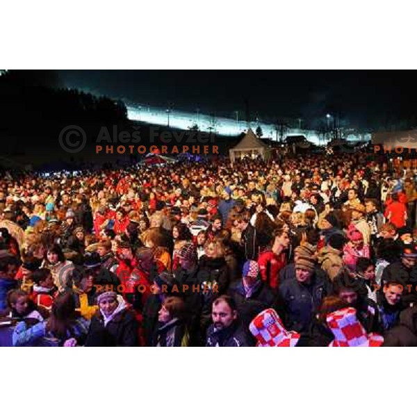 Public Draw of starting numbers for Audi FIS World Cup Slalom,Pokal Vitranc, Kranjska gora, Slovenia 28.2.2009 