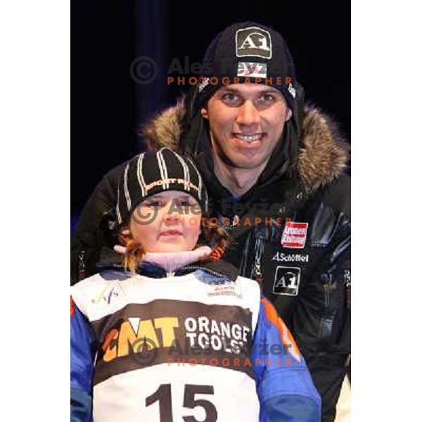 Mario Matt (AUT) at Public Draw of starting numbers for Audi FIS World Cup Slalom,Pokal Vitranc, Kranjska gora, Slovenia 28.2.2009 