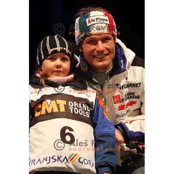 Julien Lizeroux (FRA) at Public Draw of starting numbers for Audi FIS World Cup Slalom,Pokal Vitranc, Kranjska gora, Slovenia 28.2.2009 